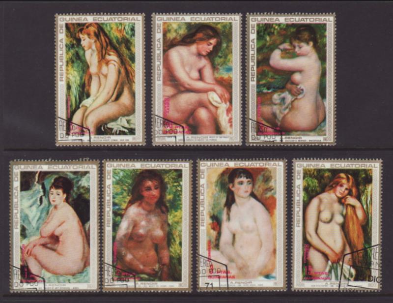 Equatorial Guinea 7310-7317 Paintings CTO VF