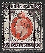 Hong Kong # 92 - King Edward VII - used.....{GR45}