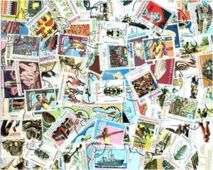 Mozambique Stamp Collection - 100 Different Stamps