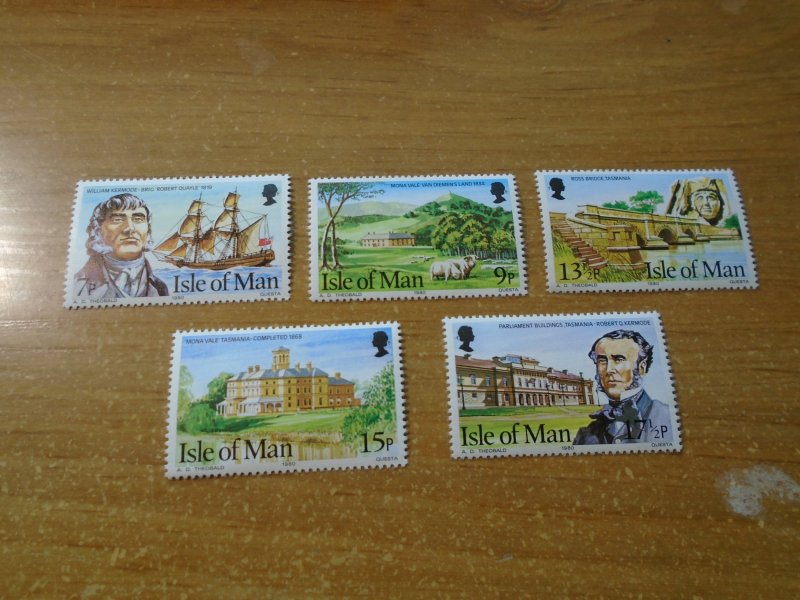 Isle of Man  #  177-81  MNH