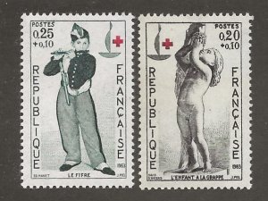 FRANCE   SC # B374 - 5   MNH