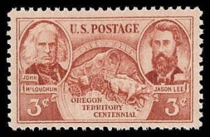 PCBstamps   US # 964 3c Oregon Territory, MNH, (4)