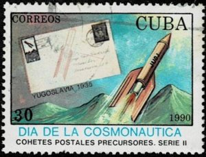 1990 Cuba Scott Catalog Number 3211 Used