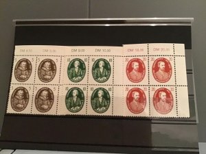 Germany DDR 1957 Scientists  mint never hinged  stamps blocks R23387
