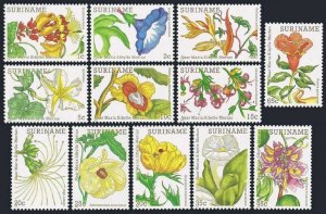 Surinam 613-624,MNH.Michel 1005-1016. Flowers 1983.Paintings by Maria S.Merian.