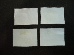 Stamps - Malaya Penang-Scott# 81,84-86- Used Part Set of 4 Stamps