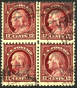 U.S. #512 USED BLOCK OF 4 