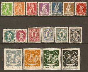 Bavaria #238-54 NH Defs