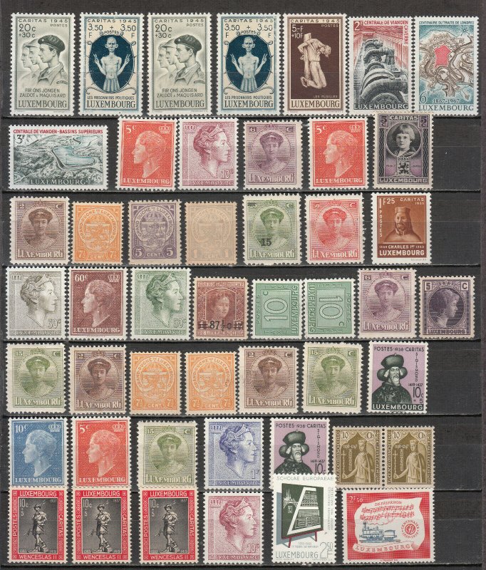 Luxembourg - stamp lot - MNH (7100)