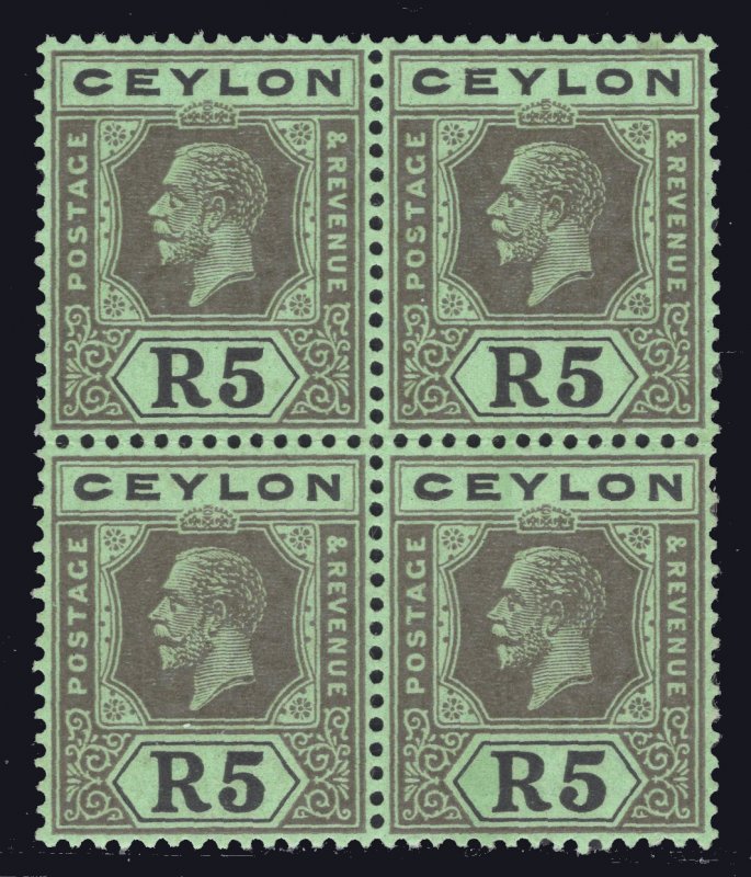 MOMEN: CEYLON SG #356 BLOCK SCRIPT CA MINT OG H £200+ LOT #67217*