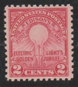 U.S. Scott #654 Edison Stamp - Mint NH Single