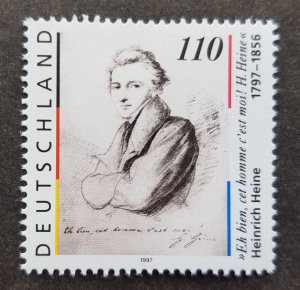 *FREE SHIP Germany Heinrich Heine 1997 Poet Publicist Literature (stamp) MNH