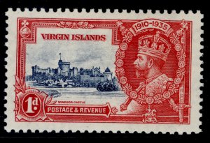 BRITISH VIRGIN ISLANDS GV SG103l, 1d Kite & Horizontal log, VLH MINT. Cat £160.