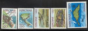 FAROES 31-35 Mint NH -  issued 1978