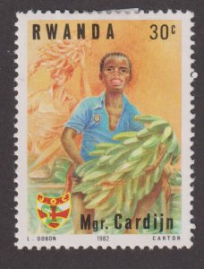Rwanda 1151 Harvesting Bananas 1983