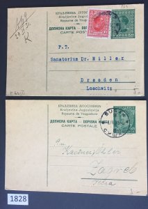$1 World MNH Stamps (1828), Yugoslavia Kingdom covers, 1930s, see image