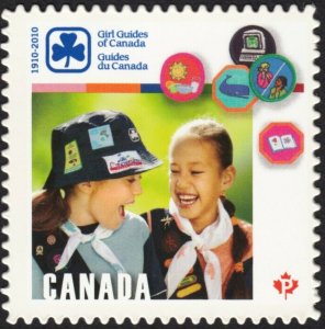 DIE CUT = GIRL GUIDES OF CANADA = BADGES = Canada 2010 #2402i MNH