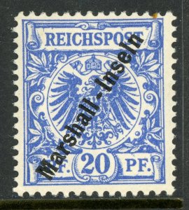 Marshall Islands 1900 Germany 20 pfg Ultra Sc #10 Mint E599