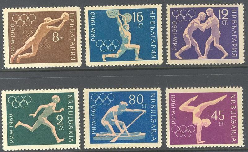 Bulgaria 1113-1118 MNH - 1960 Olympics