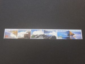 New Zealand 2002 Sc 1799-04 Coastlines strip set MNH