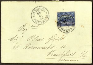 ERITREA 1914 SOLO FRANKED 25c Sc 48 Cover MASSAUA to Germany Scarce