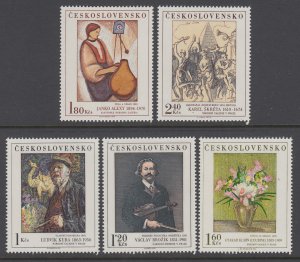 Czechoslovakia 1980-1984 Paintings MNH VF