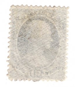 United States Scott # 165 - Used - Ribbed Paper Variety.