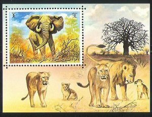 Umm Al Qiwain MNH S/S Lions & Elephants