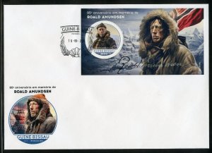 GUINEA-BISSAU 2023 90th MEMORIAL ANNIVERSARY OF ROALD AMUNDSEN SOU/SHEET FDC