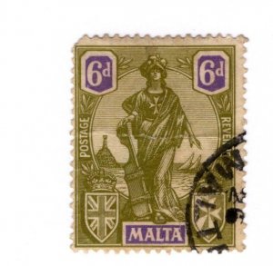 Malta #108 Used Stamp - CAT VALUE $5.00