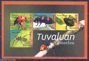 TUVALU 2012 TUVALUAN BEETLES  SHEET   MINT NH 