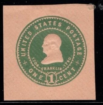 #U381 Franklin (Oriental Buff) Cut Square - Mint