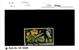 Great Britain, Postage Stamp, #417 Used, 1964 Flowers (AB)