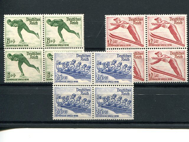 Germany  #B79-81  Blocks 4 VF  NH  - Lakeshore Philatelics