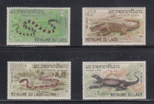 Laos   #156-59    mnh    cat $14.60