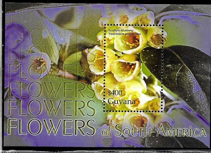 #1959 Guyana 2005 FLORA FLOWERS  SOUVENIR SHEET YV BL 477 MNH