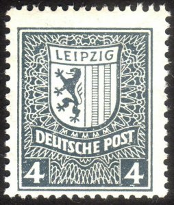 1946, Germany West Saxony 4pfg, MNH, Mi 151Y