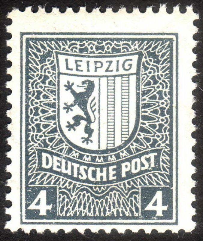 1946, Germany West Saxony 4pfg, MNH, Mi 151Y