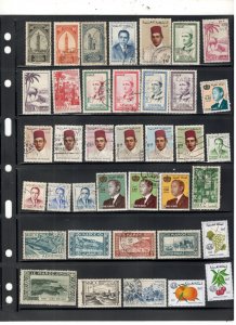 MOROCCO COLLECTION ON STOCK SHEET MINT/USED