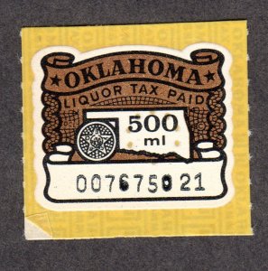 Oklahoma State Revenue, Liquor SRS # L11 MNH Lot 230719 -01
