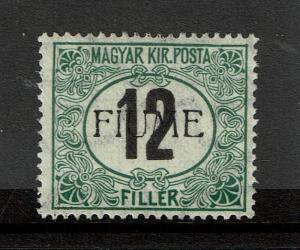 Fiume SC# J2c, Mint Hinged, Hinge Remnants - S3809