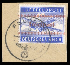 German WWII Occupation, German Fieldpost Issues #Mi. 7A Cat€350, 1944 Crete...