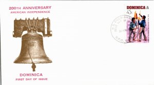 Dominica, Worldwide First Day Cover, Americana