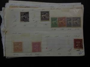 SWEDEN : Very useful Mint & Used group on Old Time approval pgs. Scott Cat