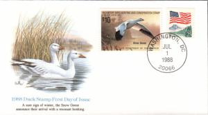 #RW55 Snow Goose Fleetwood FDC