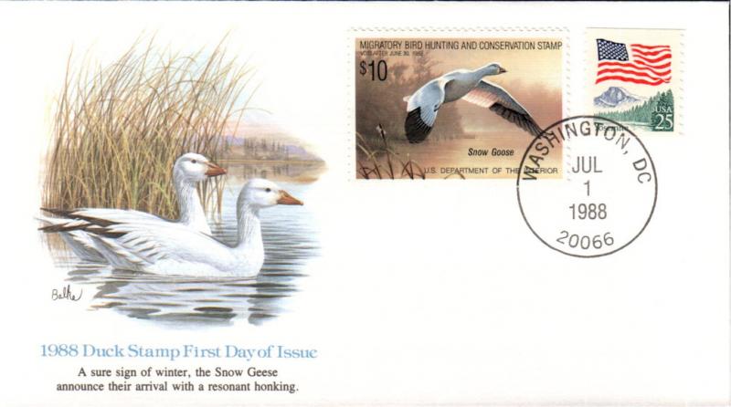 #RW55 Snow Goose Fleetwood FDC