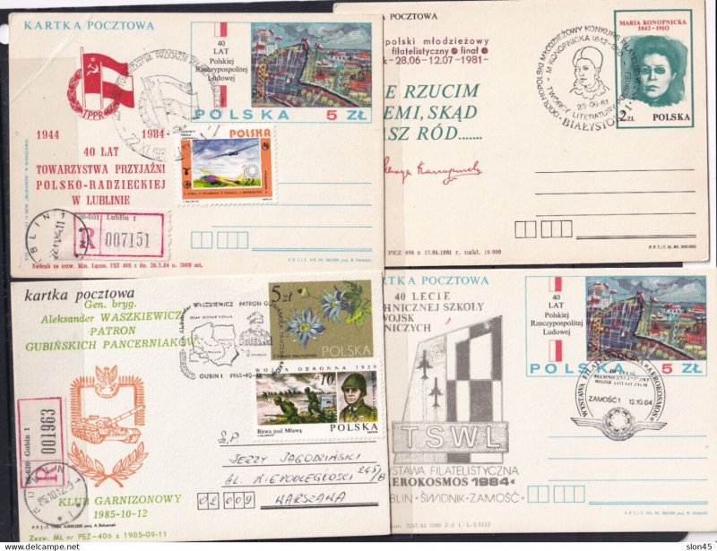 Poland 10 Postal Stationary Cards Special cancel 16118