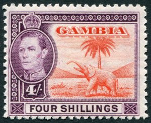 Gambia 1938 4s vermilion & purple SG159 unused