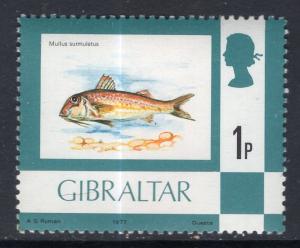 Gibraltar 341 Fish MNH VF