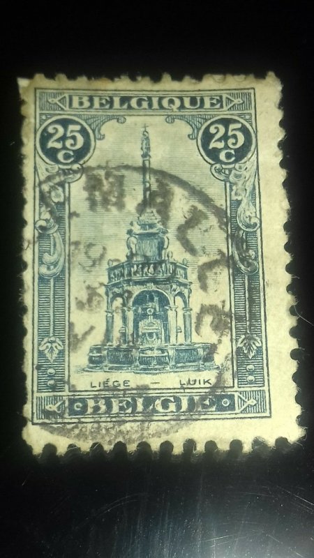 25c perron of liege belgique the most  iconic belguim stamp to this day